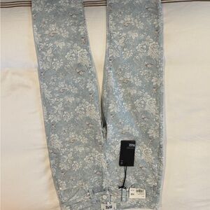 PAIGE Light Blue Floral Jeans